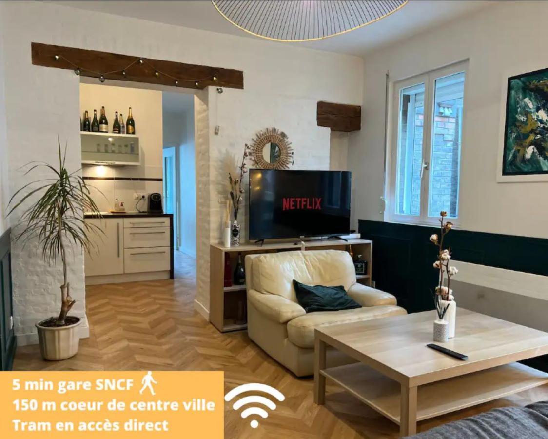 Coeur De Reims Logement Entier Appartement Buitenkant foto